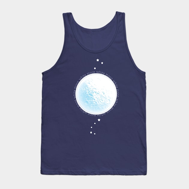 White Moon Tank Top by emma17